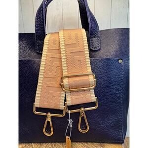 Crossbody Purse Strap Pink Tan  BOHO Bag Strap Guitar Strap NEW